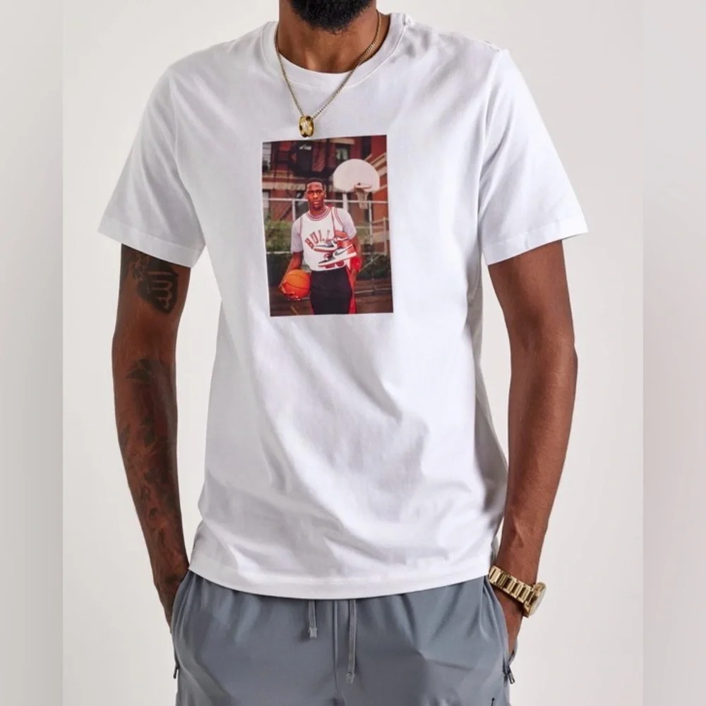 Jordan Photo Tee - White with Photo Graphic - NWT - Size XXL